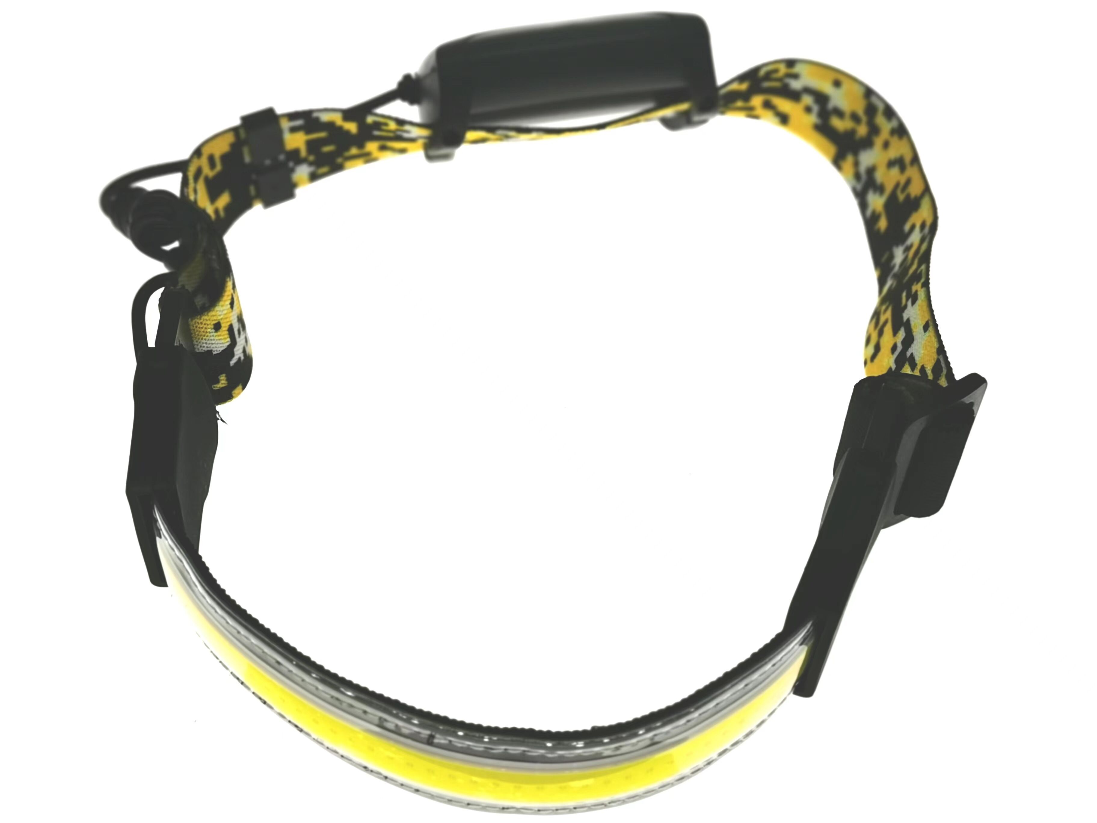 COB LED 210 ° Wide Angle Lighting Portable USB Charging Headlight With Red Light Warning for Camping, Running, Car Repair